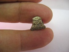 Rare Antique Vintage W.O.W. Woodmen of the World Tree Stump Gold Tone Shirt Stud