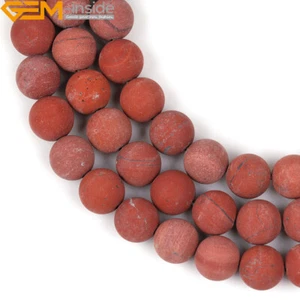 Natural Assorted Frosted Matte Gemstone Round Loose Jewelry Making Beads 15" DIY - Picture 1 of 386