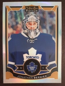 2015 - 2016 O-Pee-Chee Platinum Jonathan Bernier Rainbow #81 Hockey Card