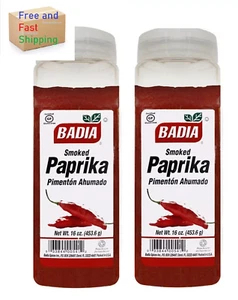 Badia pimentón AHUMADO pimentón dulce Ahumado chile polvo especias 2 botellas - Imagen 1 de 3