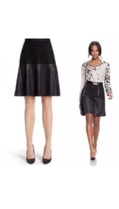 Cabi Flip Skirt Women's Size XL #3405 Faux Leather Ruffle Flounce - Picture 1 of 10