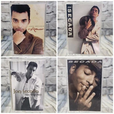 Jon Secada : 4 Audio Cassette Tapes Lot Bundle - Amor / Heart Soul & A Voice - Image 1 of 4