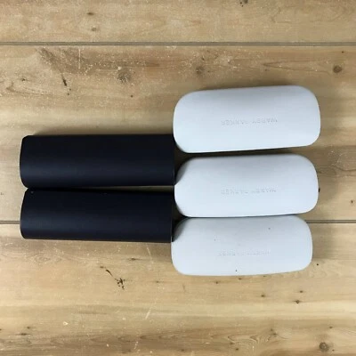 Solo estuches para gafas Warby Parker - lote de 5 - (3) blanco (2) azul marino *pequeños puntos Foto 1 de 4