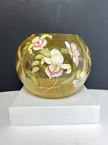 Fenton 2003 Heirloom Optics Collection Rose Bowl amarillo dorado - Imagen 1 de 16
