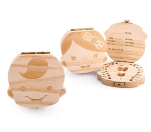 4221 Cajita de madera para guardar los dientes de leche para niña o niño - Imagen 1 de 9