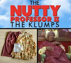 (ANGEBOT) NUTTY PROFESSOR II: Eddie Murphy/Oma 2-teiliges Outfit mit Etikett & Studio Echtheitszertifikat - Bild 1 von 5