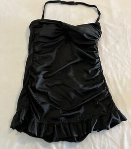Jantzen Gr. 6 schwarz gerafft Badekleid Badeanzug Schwimmkleid Strand Pool Sommer - Bild 1 von 12