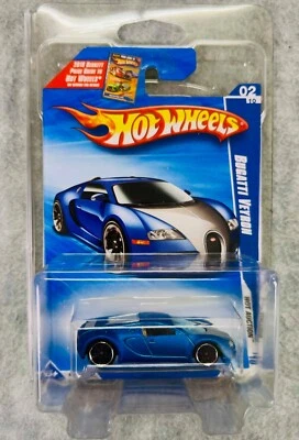 🔥🔥🔥Hot Wheels 2010 Hot Auction Satin Blue Bugatti Veyron H35🔥🔥🔥 - Image 1 of 4