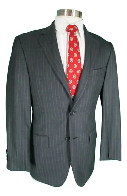 Traje John W Nordstrom Para Hombres Rayas Carbón 2 Btn VBC S130s 38R Foto 1 de 4