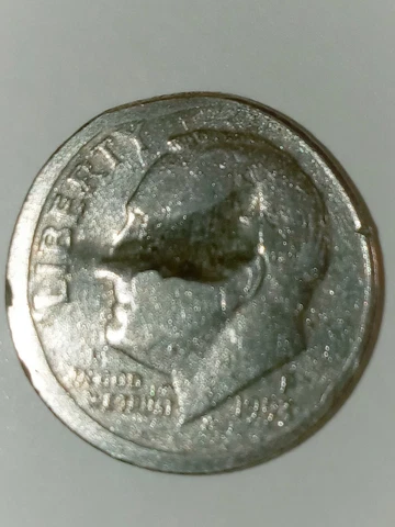 1993 P Roosevelt Dime Several Rare Errors, Obverse and Reverse Cover