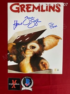 Foto firmada 11x14 Beckett Howie Mandel Zach Galligan Joe Dante Gremlins - Imagen 1 de 2