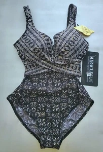 $198 Miraclesuit CRISS CROSS ESCAPE COSTUME DA BAGNO DONNA CON FERRETTO TAGLIA:8 - Foto 1 di 4
