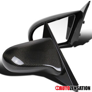 Fit 94-01 Acura Integra Real Carbon Fiber Spoon Style Power Side Mirrors