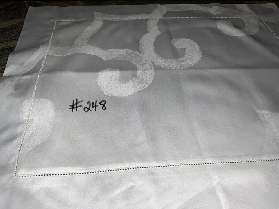 (#248) NEW PRATESI RARE BOUDOIR SHAM~ABSTRACT DAMASK ORG $240 - Image 1 of 4