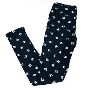 Girls S/M LuLaRoe ~ UNICORNS PATTERN ~ Leggings KIDS SIZES 2-8; black white - Picture 1 of 4
