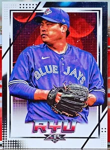2020 TOPPS FIRE HYUN-JIN RYU TORONTO BLUE JAYS #153 - Picture 1 of 2