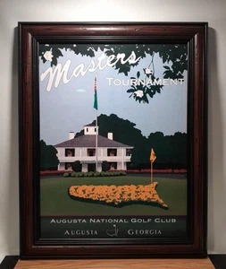 Masters Golf Tournament Deluxe Framed Augusta National Golf Club Poster 27"x22" - Picture 1 of 15