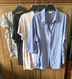 Papaya, Brave Soul, Primark, George Blouse, Top, T-shirt x 4 Tops Bundle UK 16 - Bild 1 von 18