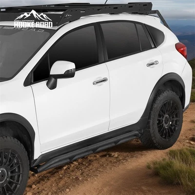 Steel Tube Slider Rocker Guards Pair for Subaru XV Crosstrek 2013-2017 - Image 1 of 4