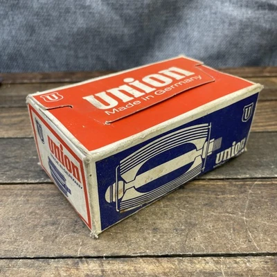 Vintage Union 265H Bicycle Pedals 9/16 NOS Bright Zinc Plated Made Germany - Image 1 of 4