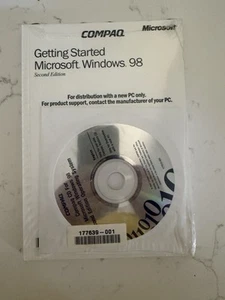 Compaq "Getting Started Microsoft Windows 98 Second Edition" CD-ROM Brand New - Picture 1 of 4