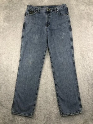 Pantalones de mezclilla Cinch Green Label para hombre 35x34 azul calce relajado desgastados MB90530001 Foto 1 de 4