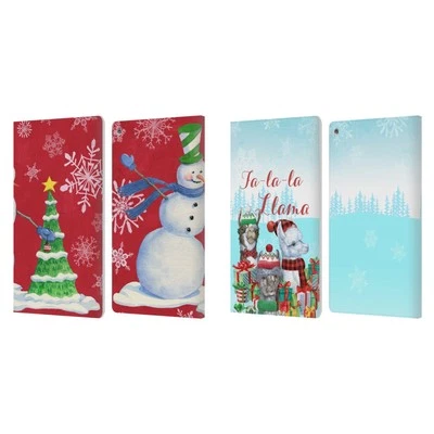 OFFICIAL PAUL BRENT CHRISTMAS LEATHER BOOK WALLET CASE COVER FOR AMAZON FIRE - Image 1 of 4