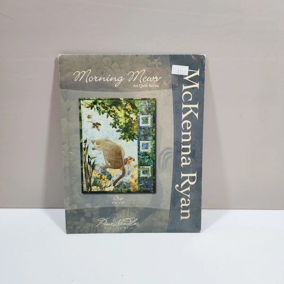 Pine Needles Morning Mews Chirp Art Quilt Pattern McKenna Ryan 17.25x22" CAT03