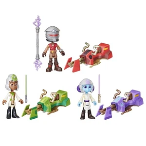 Speeder Adventure Pack, 3-Pack Action Figures & Vehicles, 4-Inch Scale Presch... - Picture 1 of 9