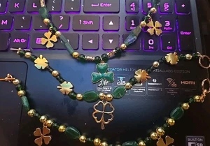Irish Lore Themed Necklace And Bracelet Set - Picture 1 of 4