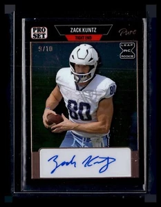 Juego Leaf Pure Pro 2023 Zack Kuntz Auto Blue SSP Penn State New York Jets 9/10 - Imagen 1 de 2