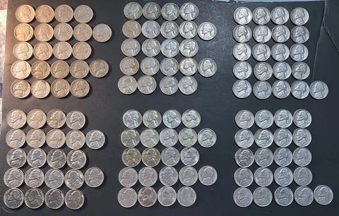 130 Jefferson Nickels & Whitman Folders One (1938-1961) & Two (1962-1995)! (JF2) Cover