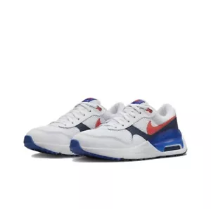 Nike Air Max System Low White Royal Crimson GS Size 6Y Fits Women Size 7.5 - Picture 1 of 6