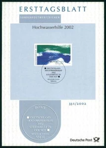 GERMANY FDS ETB 2002/33s FLOOD RELIEF HOCHWASSERHILFE - Imagen 1 de 2