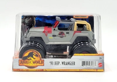 Matchbox Jurassic World Dominion 1993 Jeep Wrangler Diecast 1:24 Scale - Image 1 of 4