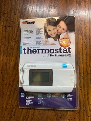 RiteTemp 6025 7-Day Digital Programmable Universal Thermostat - Image 1 of 2