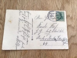 Germany Banhpost Railway cancel 1914 postcard item Ref 57317 - Picture 1 of 3
