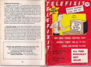 Telefixit Book 1963 Television Troubleshooting Book for DIY Dads - Picture 1 of 3