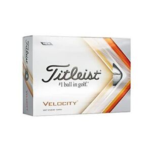 Titleist Velocity Golf Balls - White, Dozen