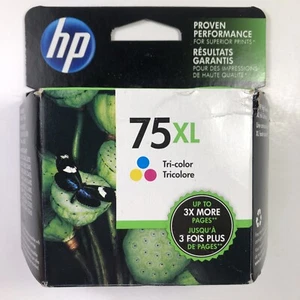 NEW Genuine HP 75XL Ink Cartridge Tri Color CB338WN Sealed Box OCT 2016 - Picture 1 of 3