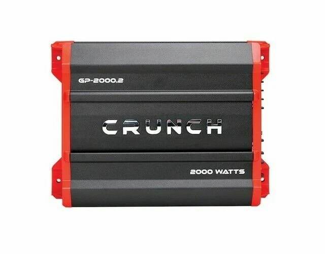 Crunch GP-2000.2 Ground Pounder Amplifier - Black/Red