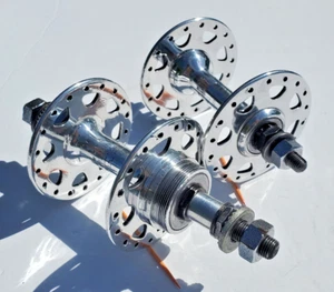 Vtg Schwinn Sprint Road Touring Bicycle Hubs 36H High Flange 1960's Continental - Picture 1 of 14