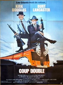 Plakat Kino Original Kick Doppel- Kirk Douglas Burt Lancaster - 120 X 160 CM - Picture 1 of 1