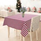 Cotton Gingham Check Red 2 Seater Table Cloth 90 X 90 Cm Brand New.
