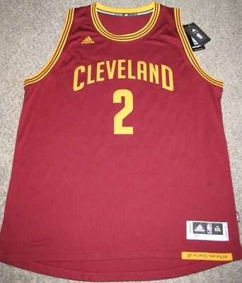 Camiseta deportiva Adidas Swingman Kyrie Irving Cleveland Cavaliers para hombre 2XL granate 2017 Foto 1 de 4