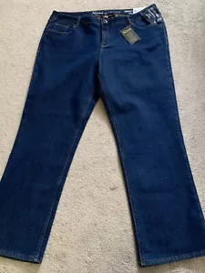 NUEVOS Pantalones de mezclilla azul con reflejos naturales forrados de franela para mujer talla 18 - Imagen 1 de 7