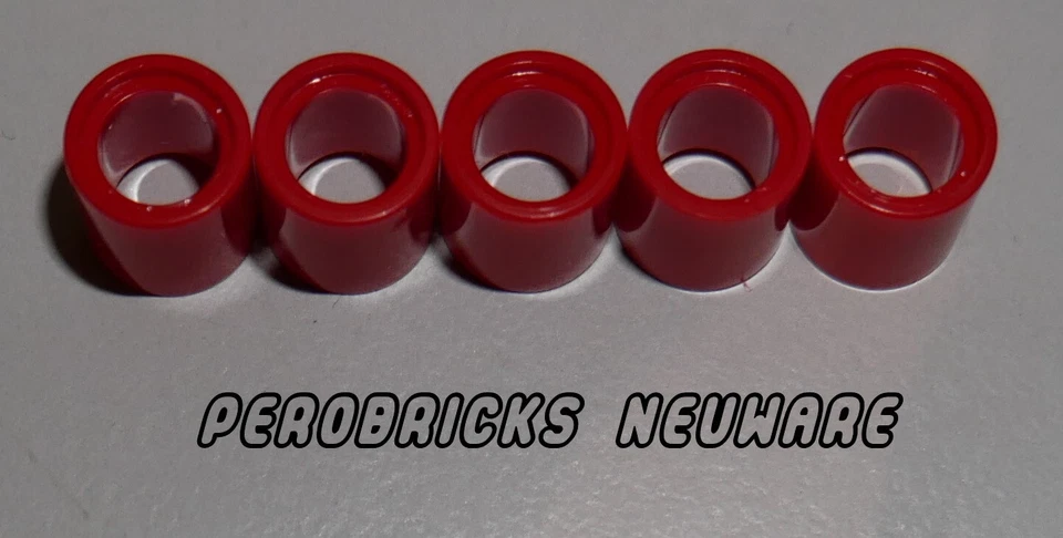 Lego Technik Technic 5 x Pins Verbinder Hülse rot #18654 NEUWARE
