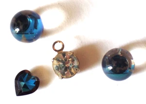 4 Vintage Different Fashion Jewelry Stones - Picture 1 of 5