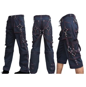Men Bondage Trouser Gothic Transformer Baggy Pants Trouser - Picture 1 of 7