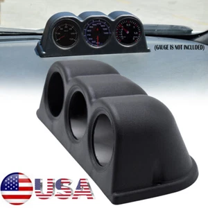 Universal 52mm/2" Triple Gauge Meter Holder Pod Dashboard Mount Dash Cup SUV ABS - Picture 1 of 7